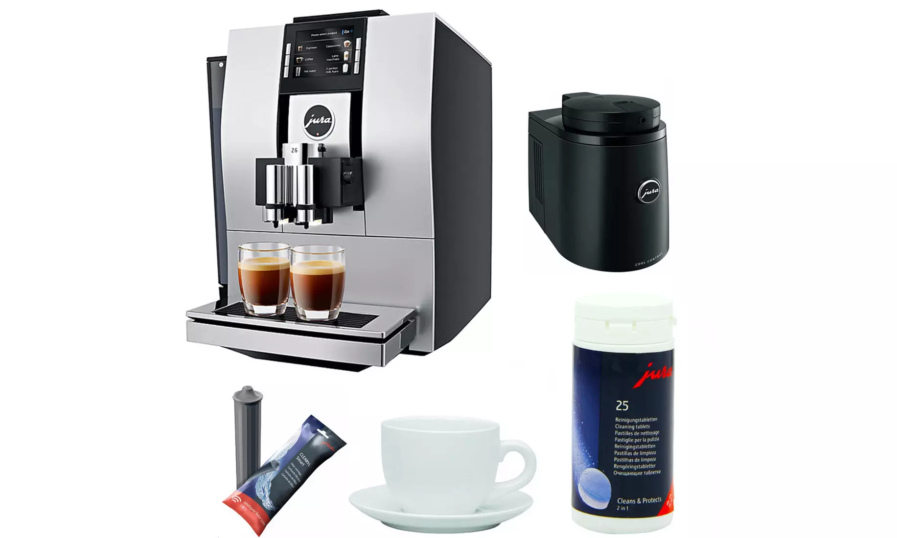 Jura Z6 Automatic Coffee Machine, Aluminum - Primary Image