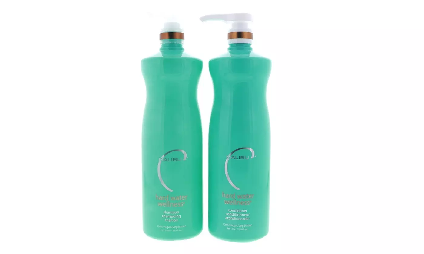 Malibu Hard Water Wellness Conditioner 33.8 oz  Shampoo 33.8 oz. Liter 1 Pc Set - Primary Image