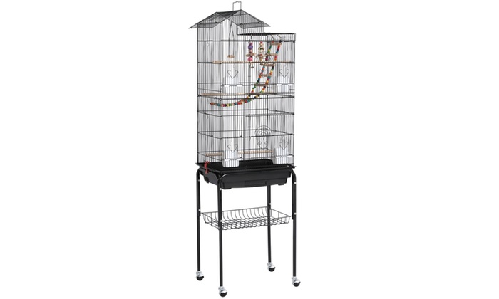 Up To 20 Off On Rolling Metal Bird Cage With Groupon Goods