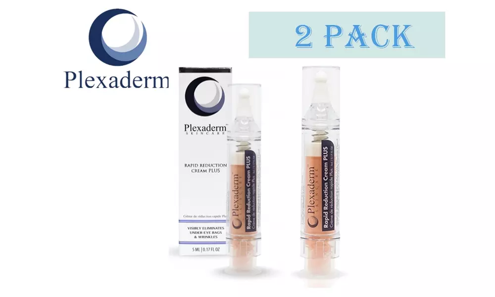 PLEXADERM Rapid Reduction Cream PLUS New & Sealed Under Eye Bags Wrinkles 2PACK - Primary Image
