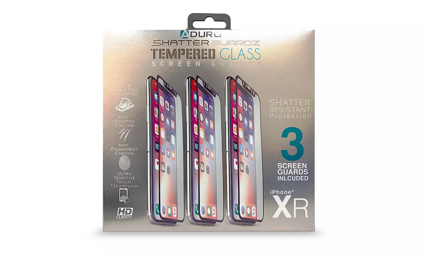 ShatterGuardz Tempered Glass Screen Protectors for iPhone (3, 5, or 10-Pack) 