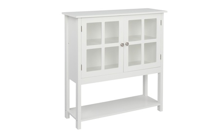 Double Doors Double Internal Compartments With Bottom Storage Shelf