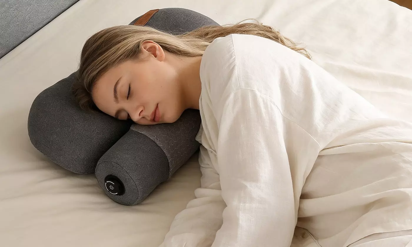 Massage Heated Neck & Lumbar Support Pillow Set