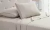 Bamboo 4-Piece 1800 Thread Count luxurious Ultra-soft Waffle Hem Sheet Set