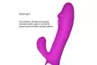 Silcone Dildo Waterproof Rabbit Vibrator 30 Speeds G spot Clitoral Stimulator - Second Medium