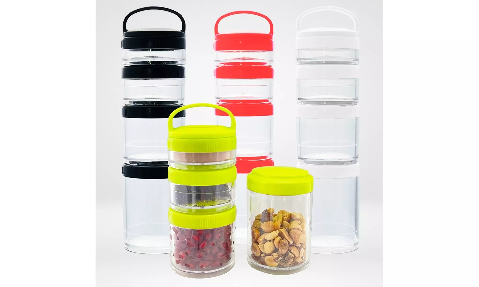 Zummy Portable Stackable Food Leak Proof Storage Containers ( 2 PACK ) - Primary Image