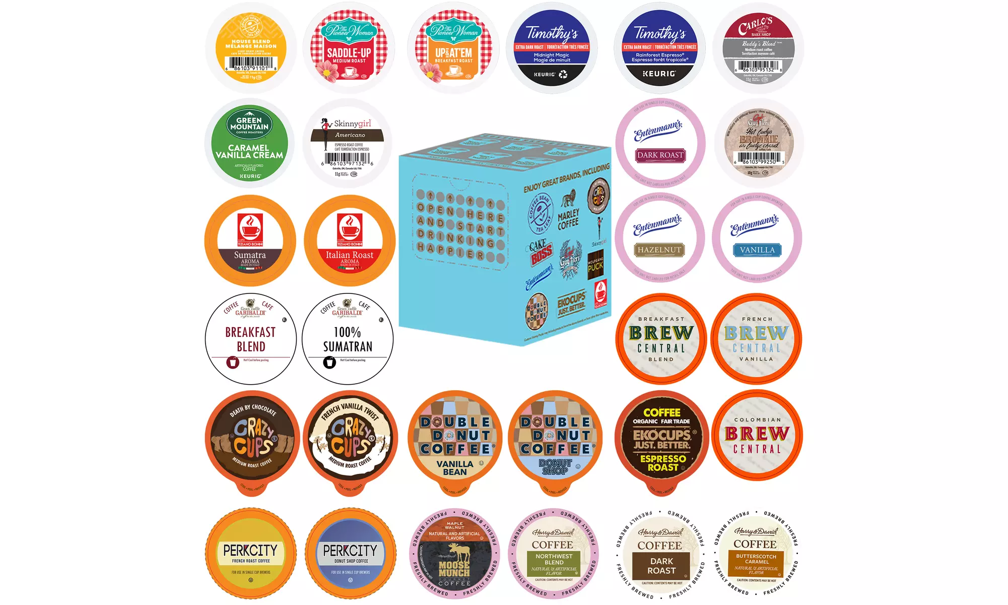 Single-Serve Coffee Pod Sampler Pack (30-Count) - Primary Image