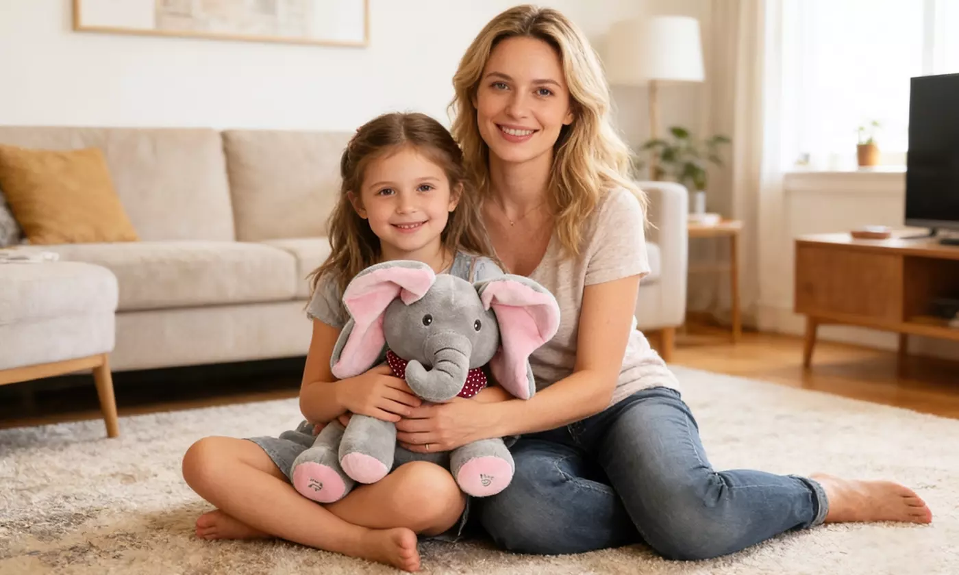 iMounTEK Peek-A-Boo Interactive Animated Sing & Play Plush Stuffed Toy Animals