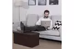 30" Folding Storage Ottoman Bench Footstool  - Second Medium