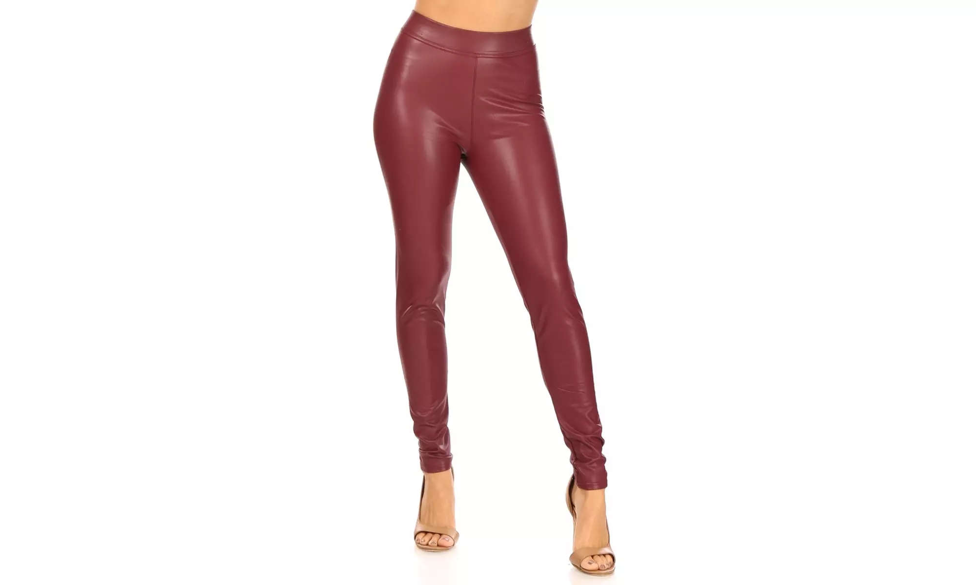 Women's Casual Faux Leather Legging Pants