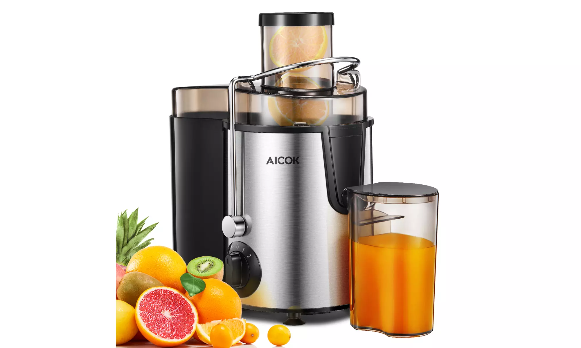 Juicer Centrifugal Juicer Machine Wide 3 inch Feed Chute Juice Extractor - Primary Image