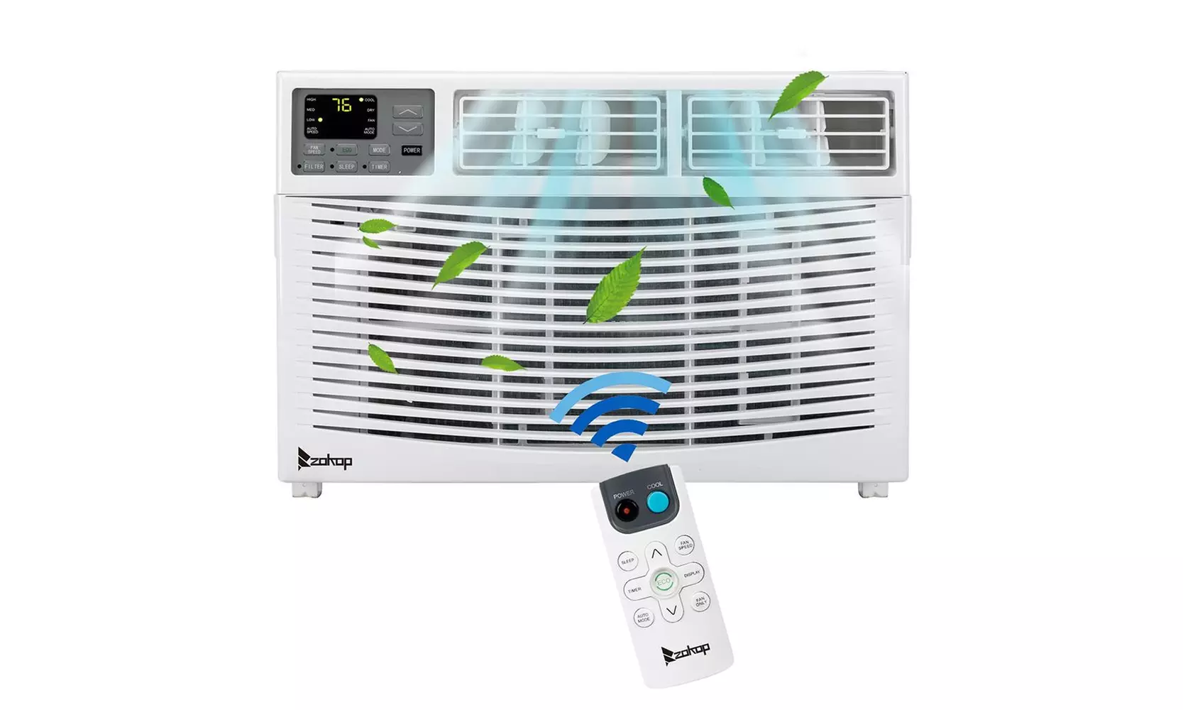 12000BTU 110V Window Air Conditioner With LCD Display And Remote, White - Second Medium