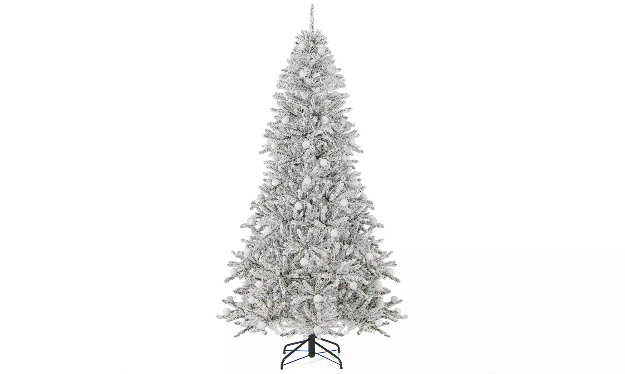 Costway Pre-Lit Artificial Christmas Tree with Branch Tips | Warm White LED Lights | Easy Setup & Home Decor