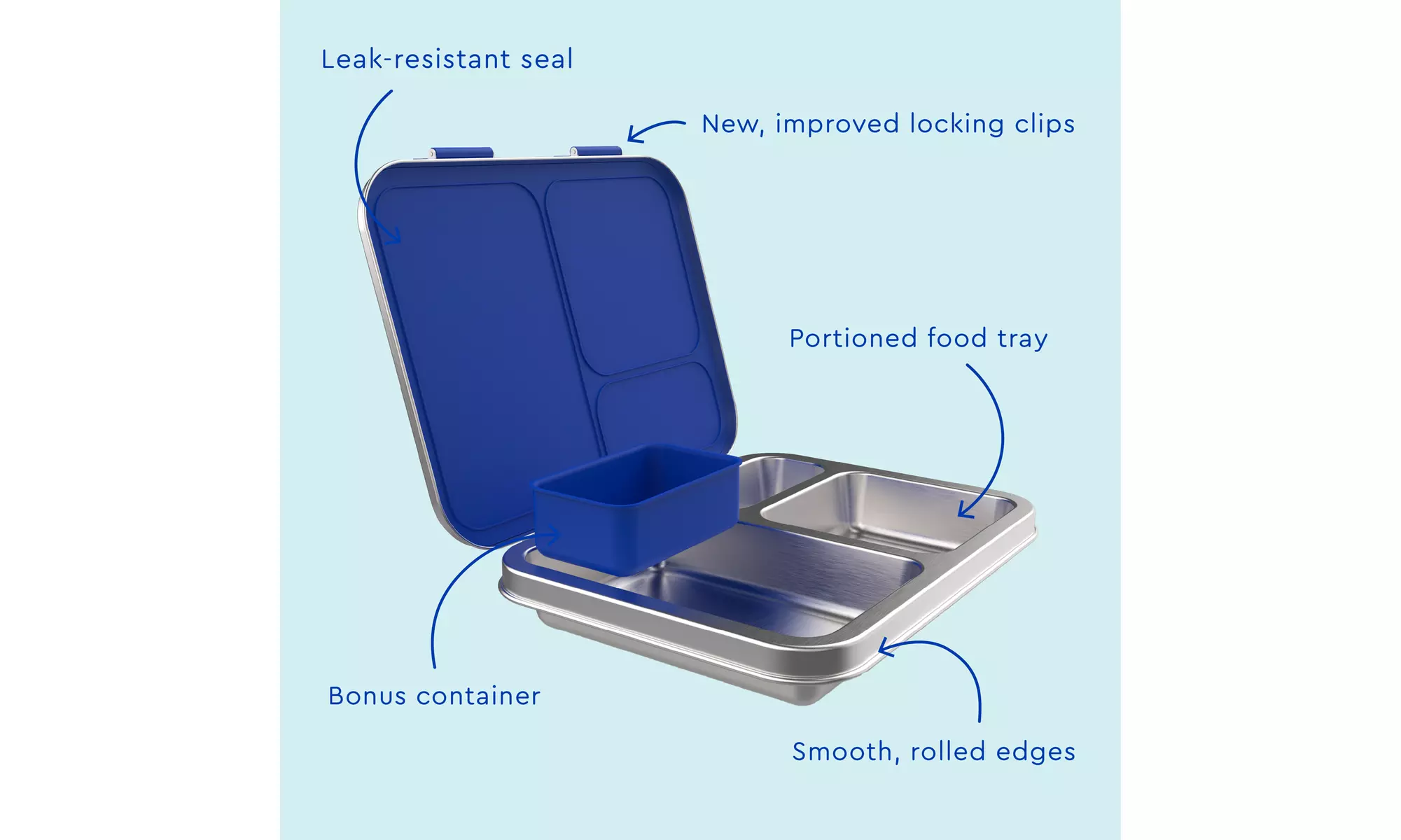 Bentgo Kids Stainless Steel Leak-Resistant Lunch Box