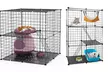 iMounTEK 2-Tier and 3-Tier Cat Cages Indoor Pet Playpens for 1-2 Cats - Second Medium