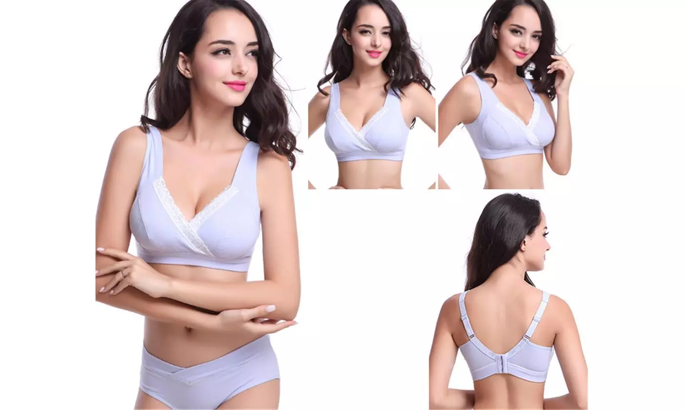 Nursing Bra Wireless Bra Women's Sleeping Maternity Bra Breastfeeding Bra - Primary Image
