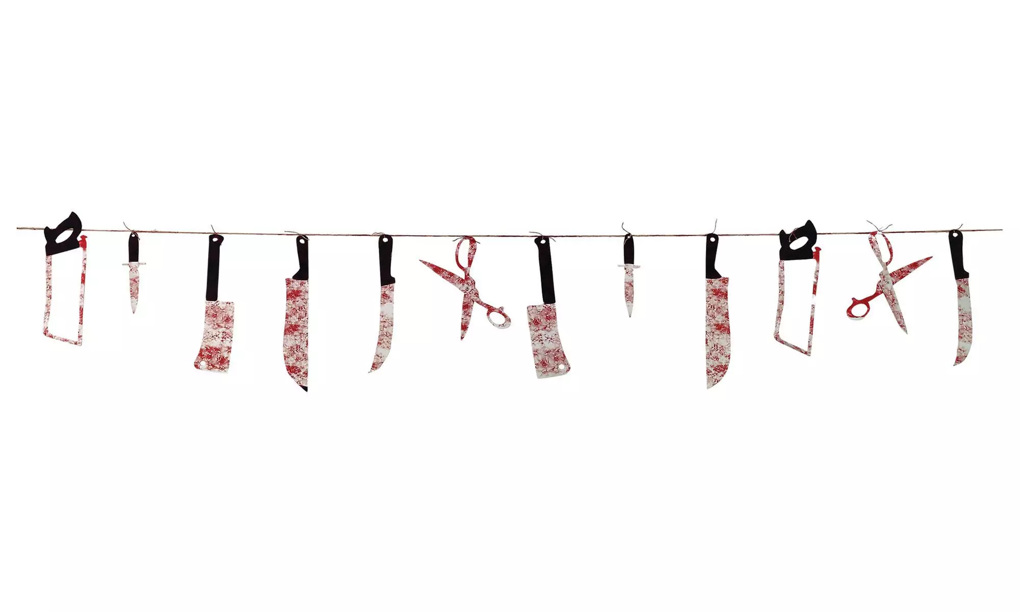 Halloween Bloody Weapon Garland - 2 pack - Second Medium