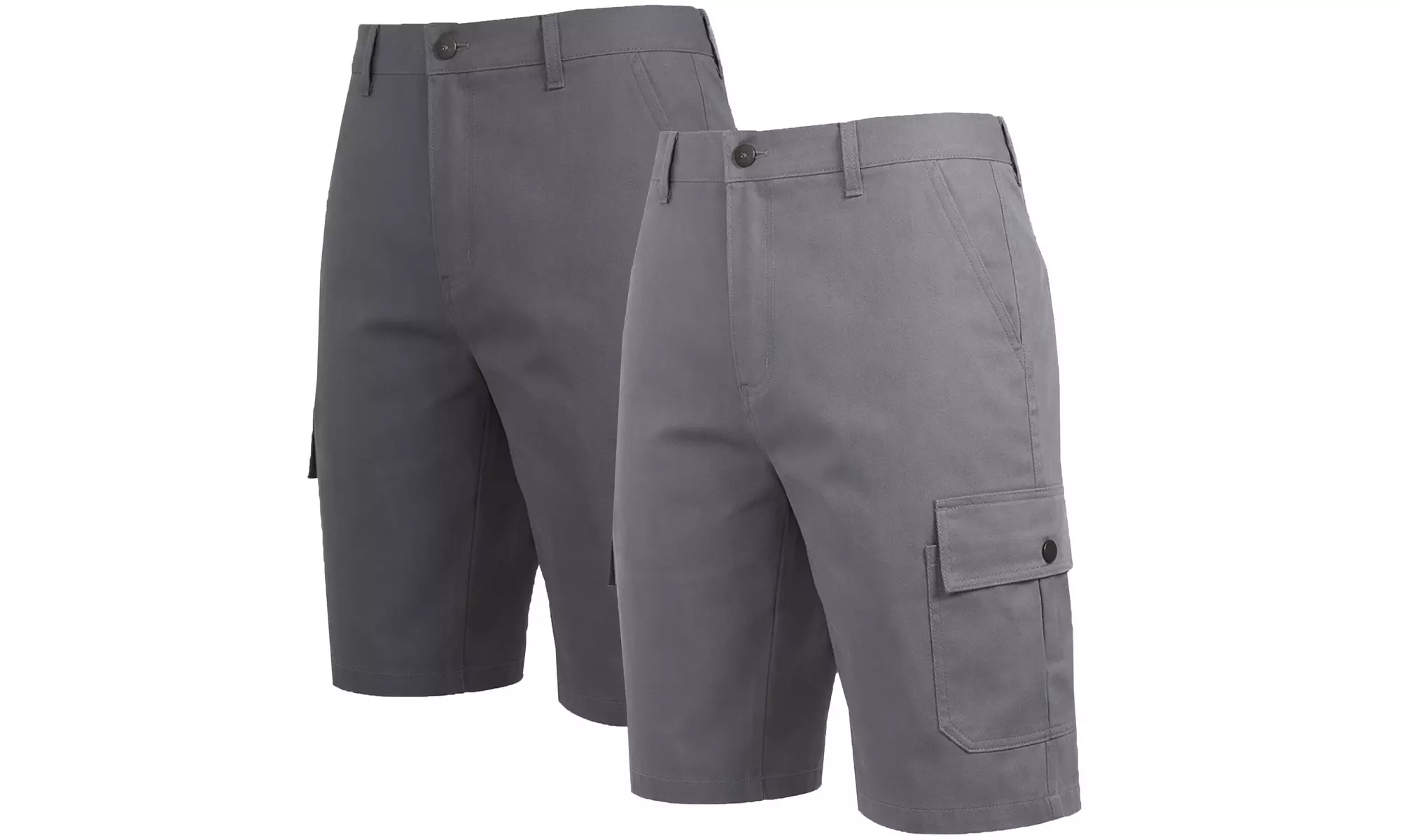 Men's Single and Multi-Pack Cotton Flex Stretch Cargo Shorts (Sizes, 30-40)