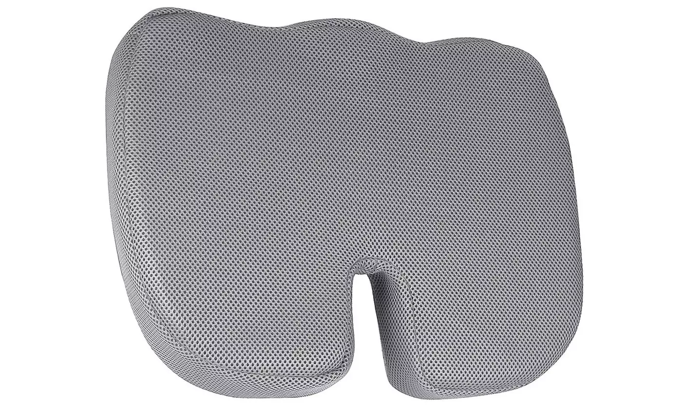 NewHome Memory Foam Seat Cushion for Coccyx, Sciatica & Back Support