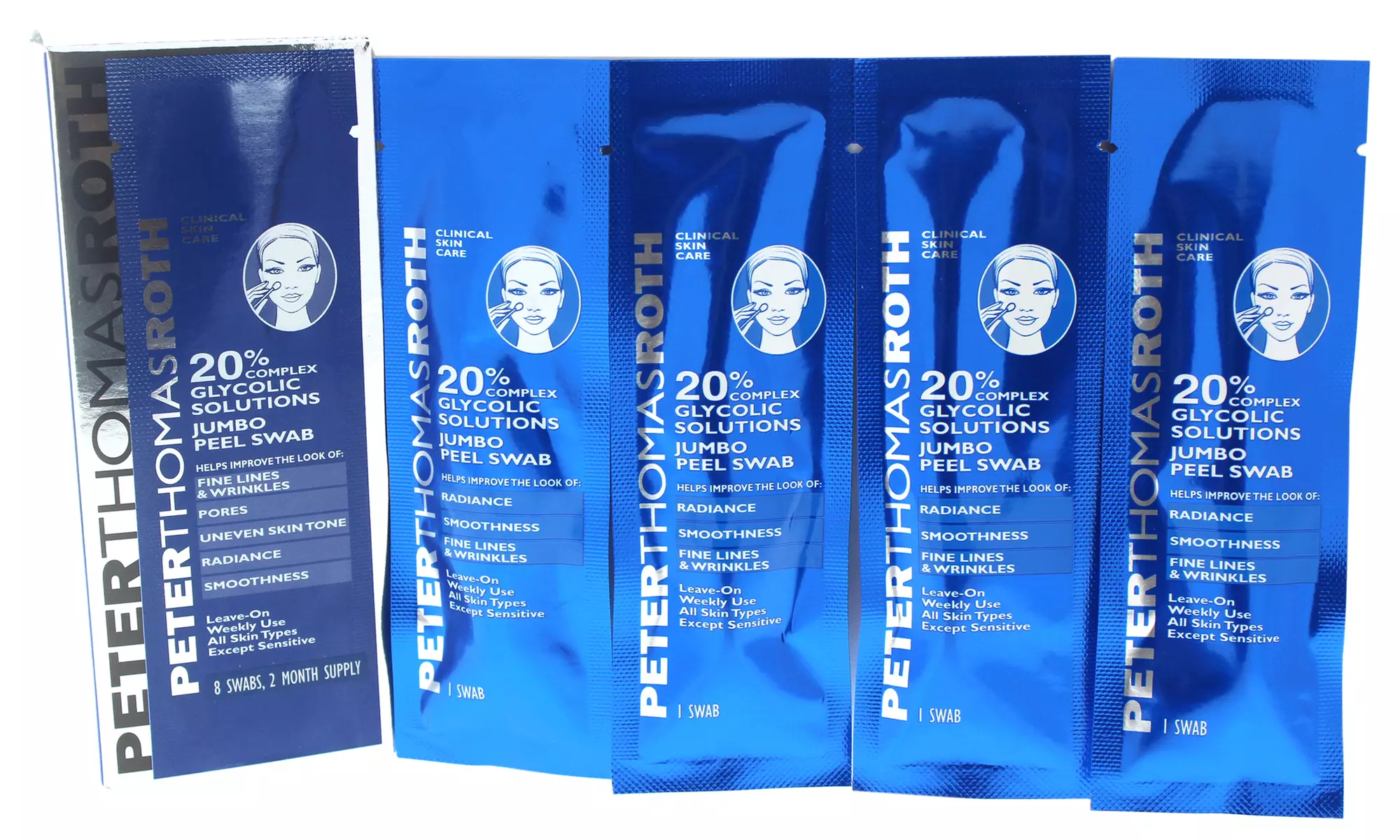 Peter Thomas Roth 20 Complex Glycolic Solutions Jumbo Peel Swab Swabs - Primary Image