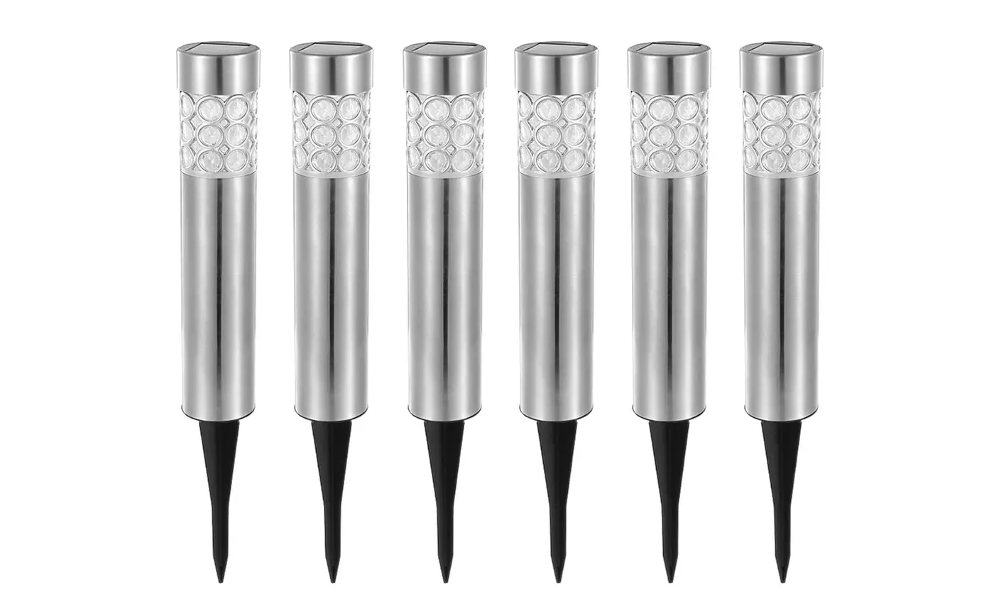 SolarEK Circular Color-Changing Solar Garden Pathway Light Set (6 or 12 Pack)