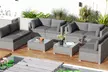 Costway Outdoor Patio Sectional Sofa Couch PE Rattan Conversation Set - Second Medium
