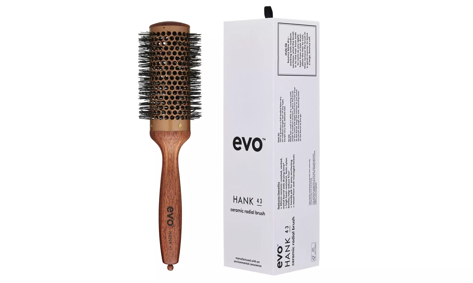 Evo Hank 43mm Ceramic Vented Radial Brush
