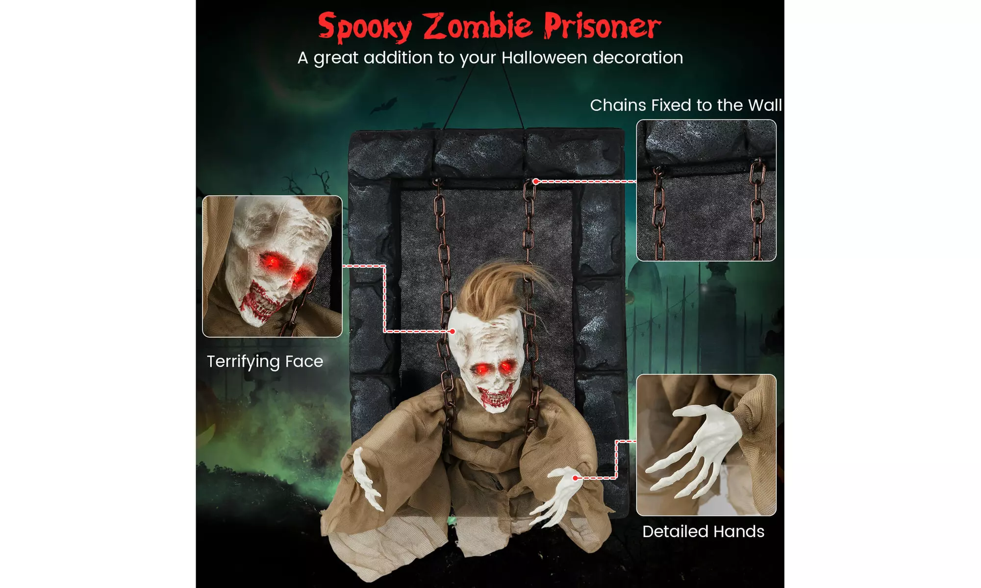 Animated Halloween Decorations: Bring Your Yard to Life by Costway