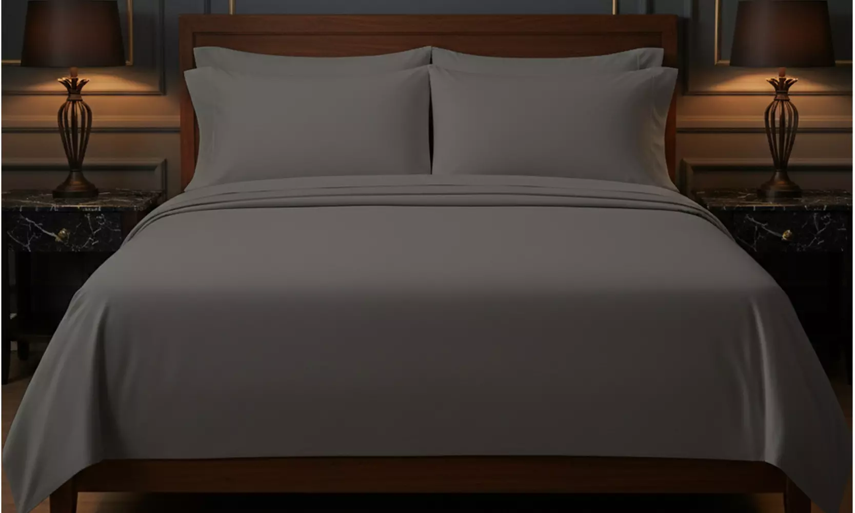 Luxury Home 6-Piece Microfiber Bed Sheet Set