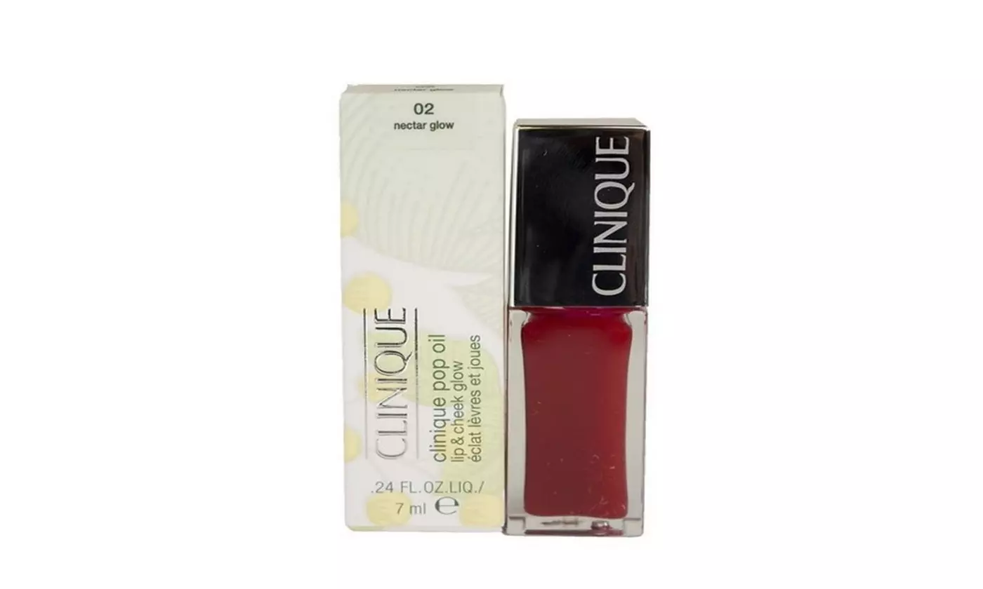 Clinique Pop Oil Lip & Cheek Glow 02 Nectar Glow 0.24 oz / 7 ml  - Primary Image