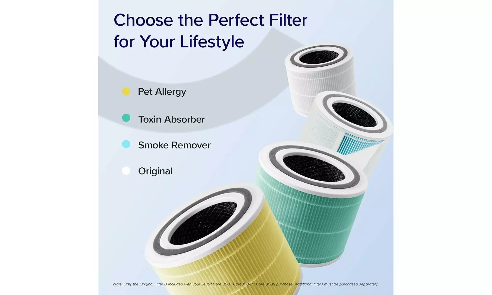 LEVOIT 300S Air Purifiers for Home with H13 True HEPA Filter for Large Room