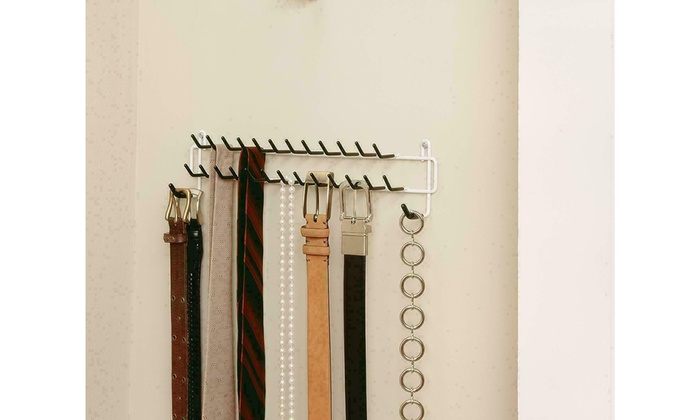 Up To 50 Off On Tie Belt Hanger Rack Necktie Groupon Goods