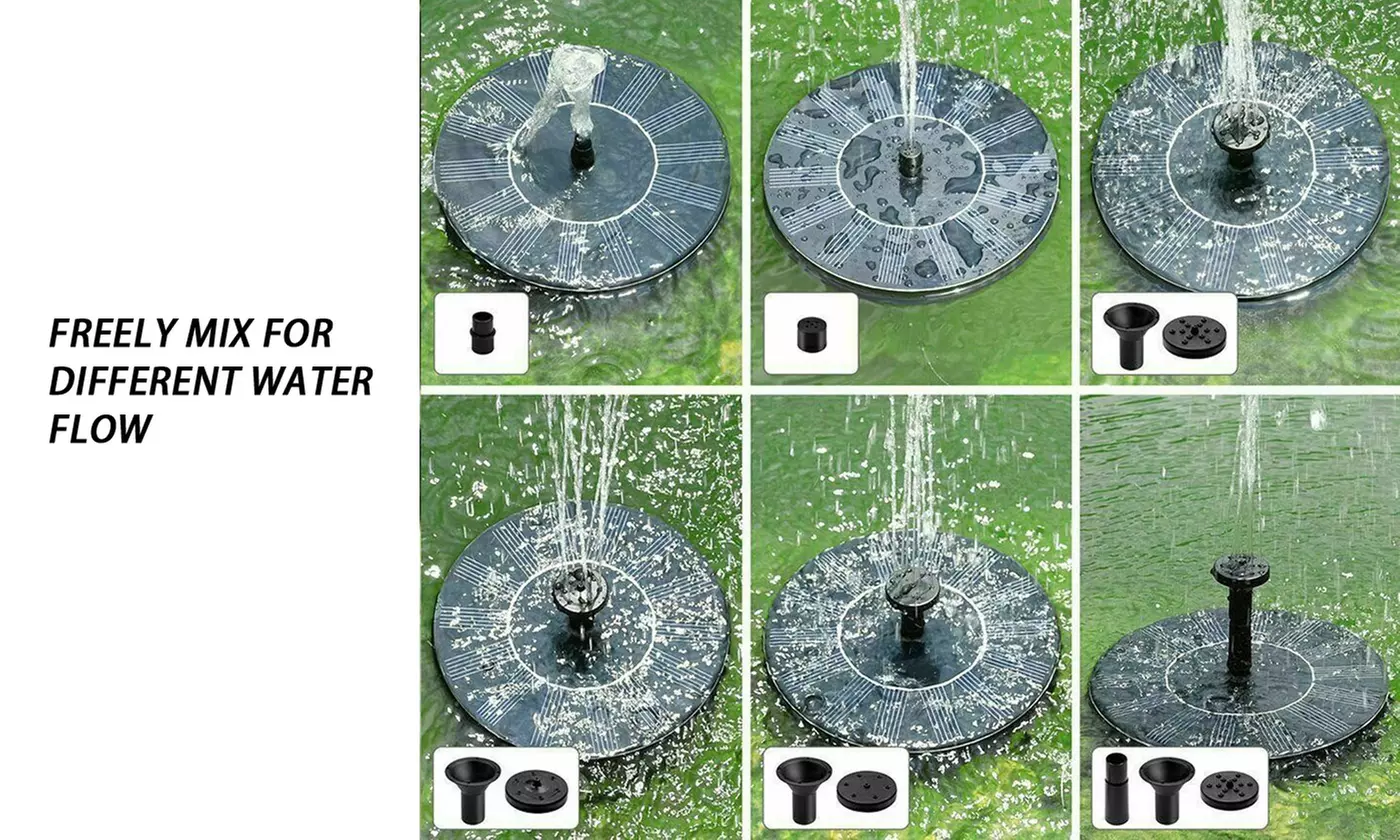 1.5W/7V Mini Solar Panel Powered Fountain Water Pump - Second Medium