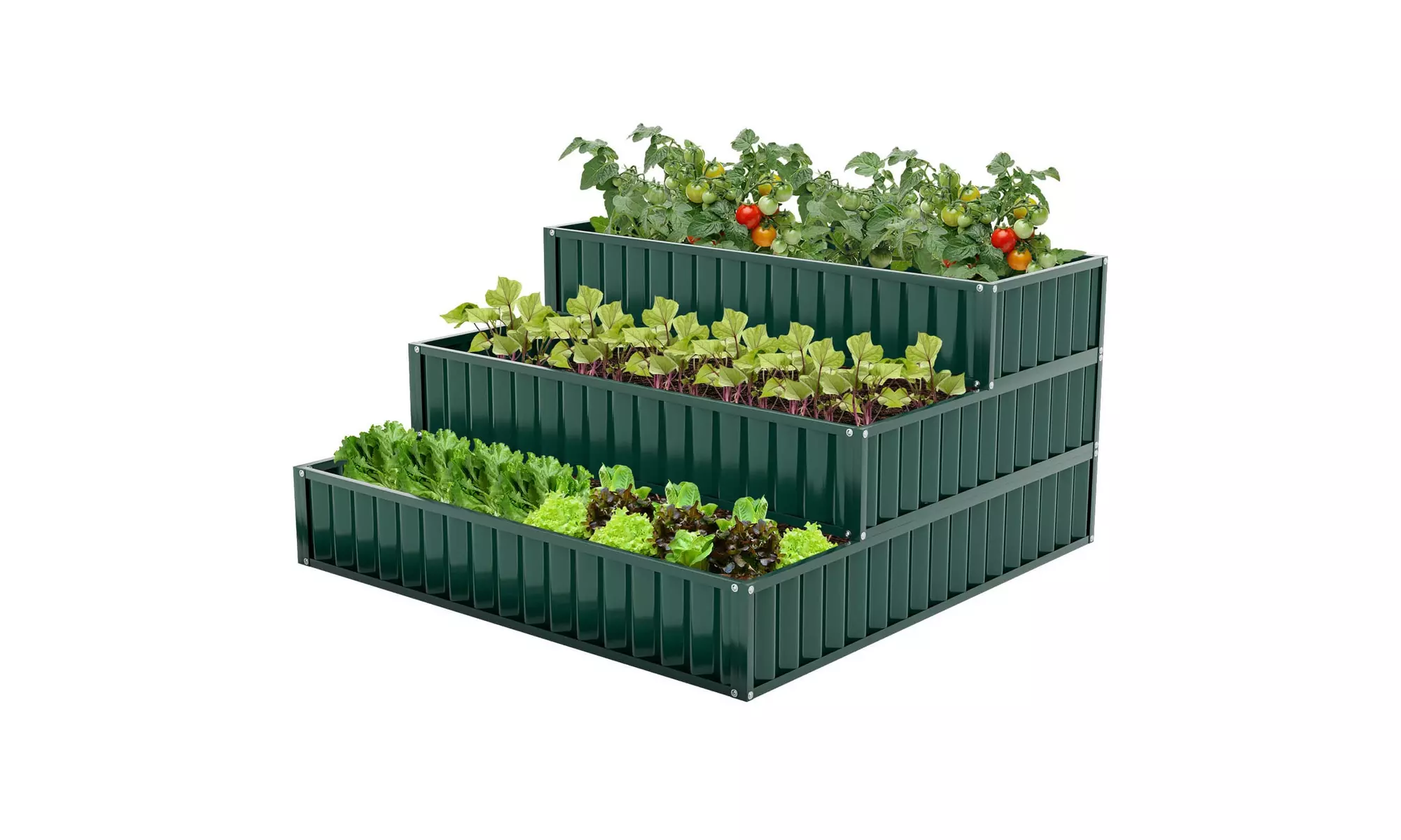 One or Two Costway Three-Tier Raised Garden Beds