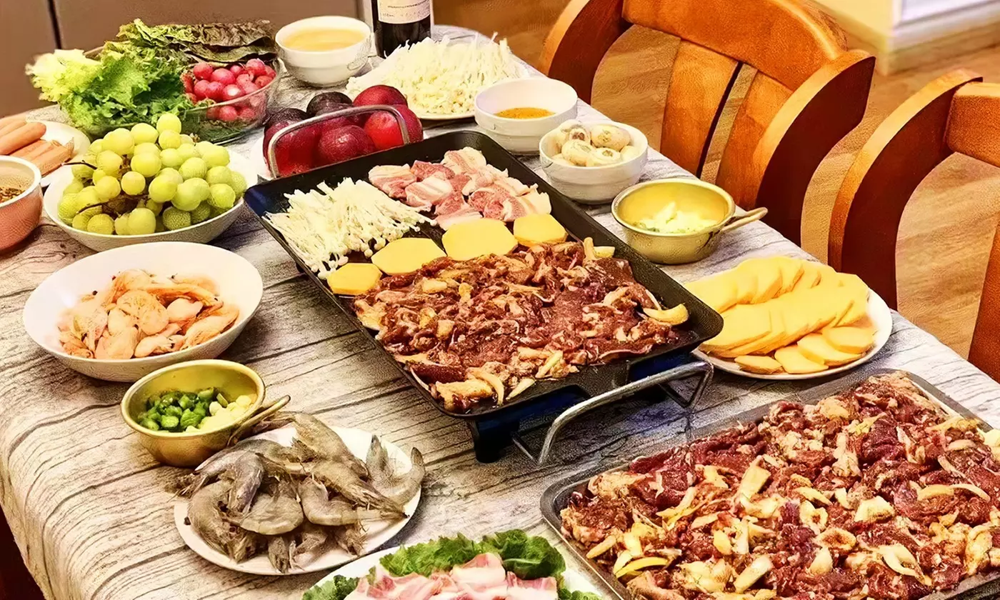 NewHome 1500W Electric Non-Stick BBQ Grill & Tabletop Griddle