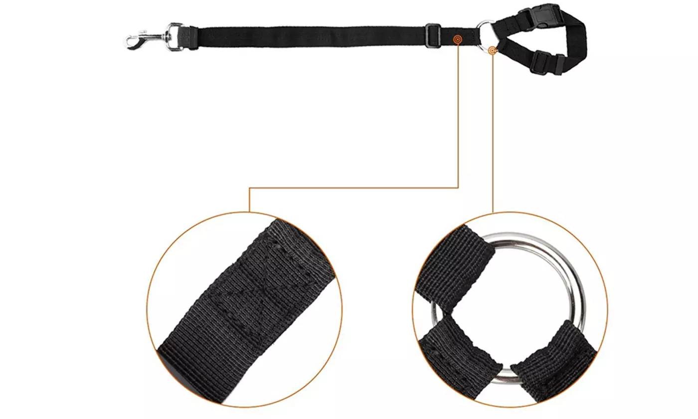 1-2 Pack Nylon Dog Seat Belt Harness Leash Clip Vehicle Car Pet for Dogs