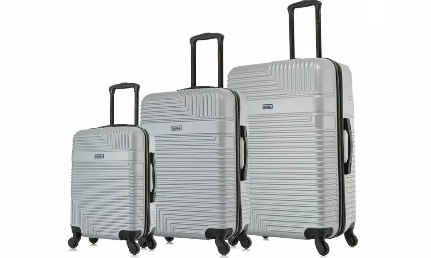 InUSA Resilience Lightweight Hardside Spinner 3 Piece Luggage Set 20"/24"/28" - Primary Image