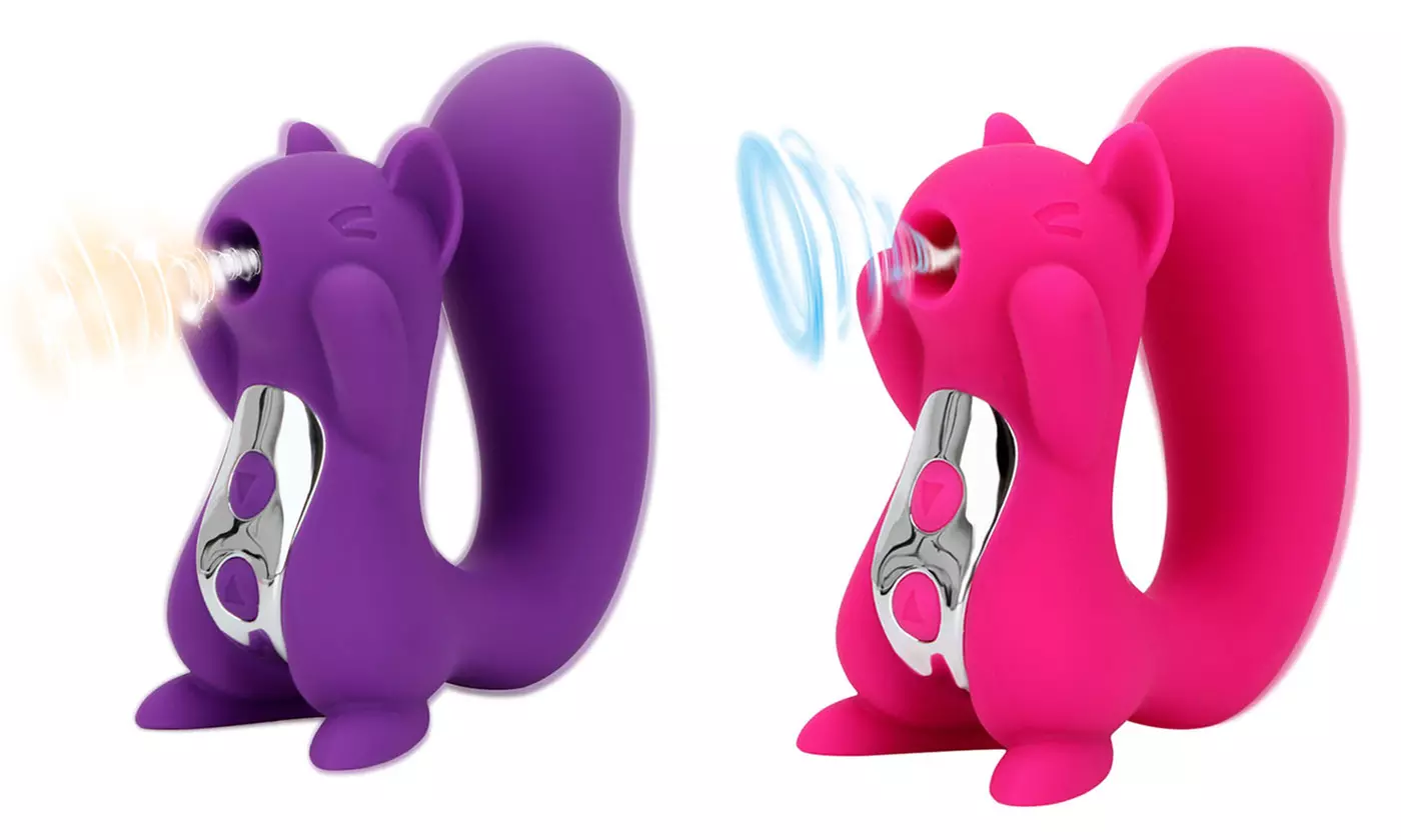 Squirrel Sculpt 10 Frequency Nipple Suction Tongue Vibrator Clitoris Stimulator - Primary Image