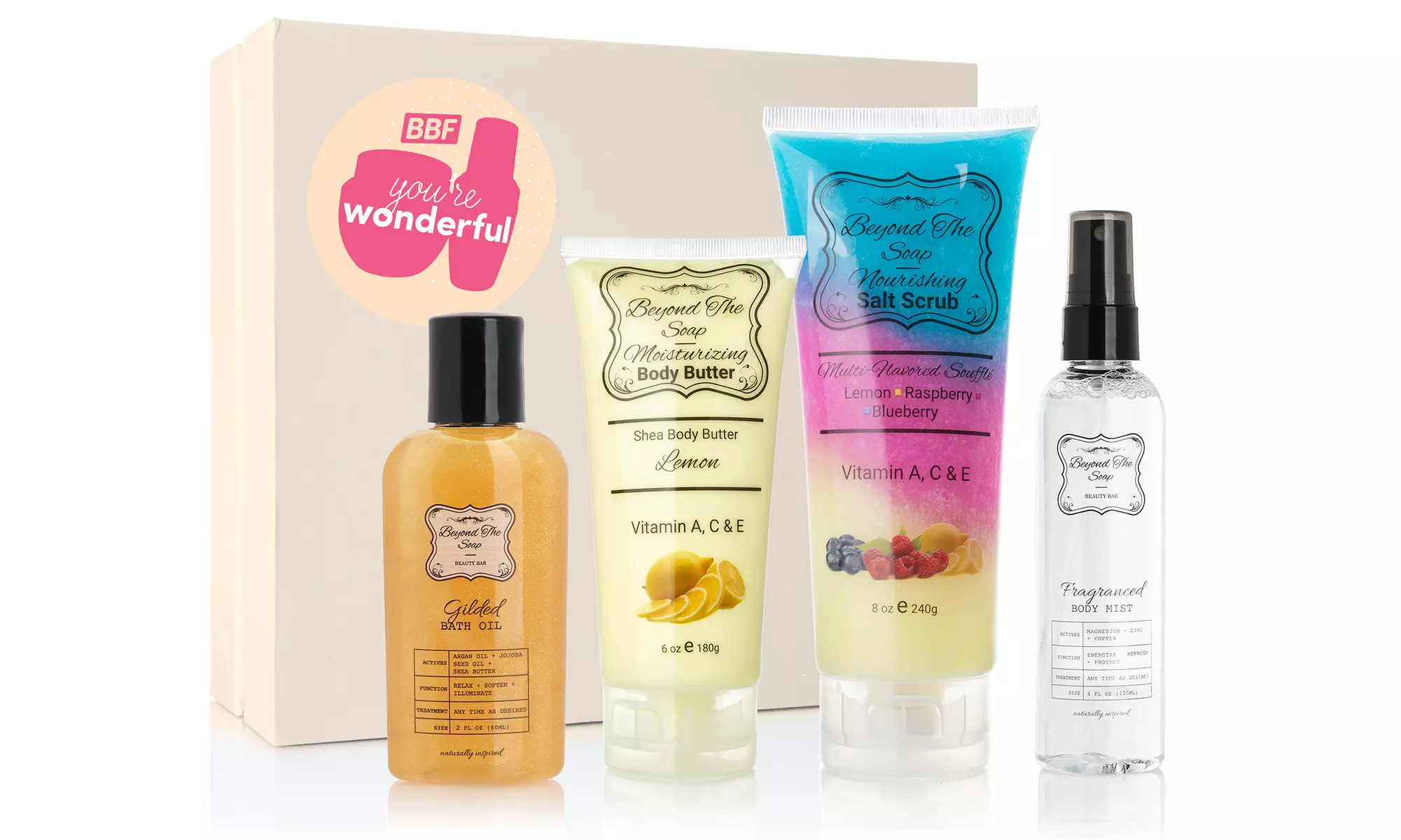 4-Piece Moisturizing Bath & Body Bundle for Dry Skin - Groupon Exclusive - Second Medium