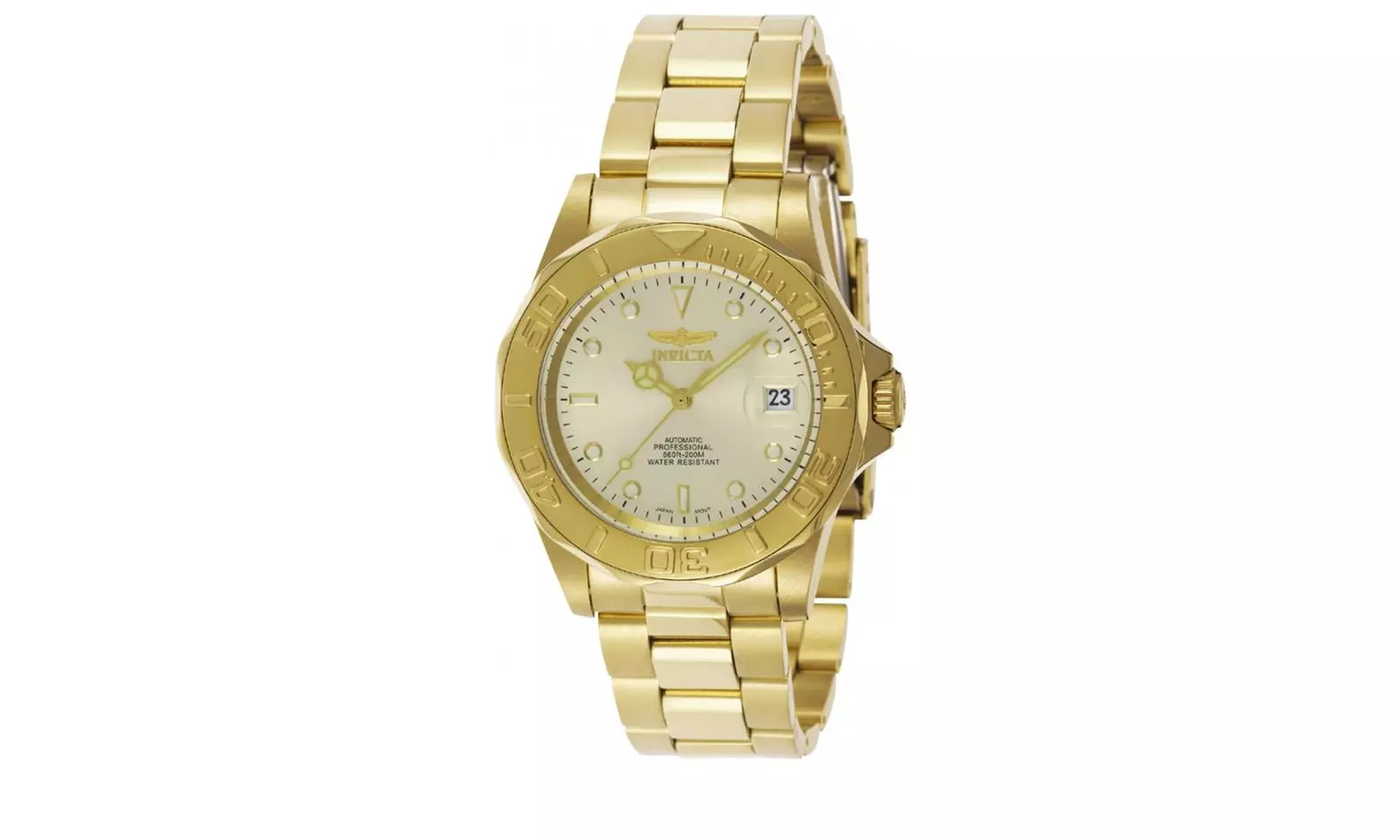 Invicta 9010 Gold Automatic Diver Watch - Second Medium