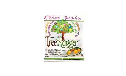 Tree Hugger 8-56293-00324-8 All Natural Bubble Gum 2 oz Bag Citrus Ber
