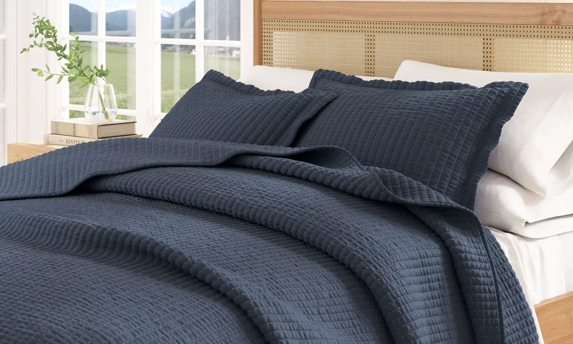 Premium Solid Quilt Set (2- or 3-Piece)