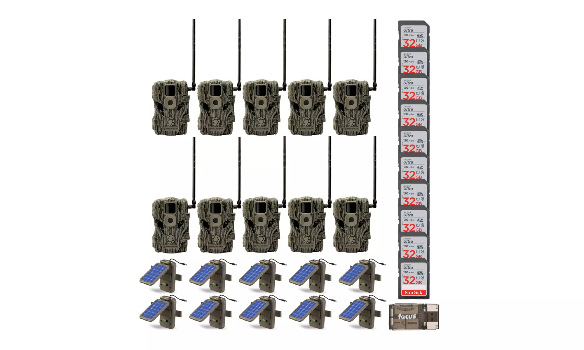Stealth Cam Fusion 26MP Wireless Trail Camera (10-Pack) Bundle - Second Medium