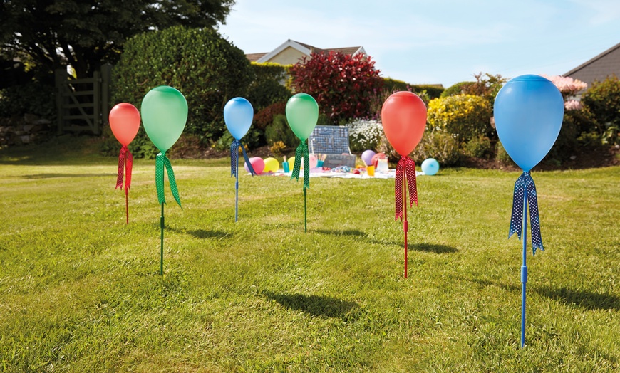 Image 7: Set of Three Solar Balloon Solar Stake Lights