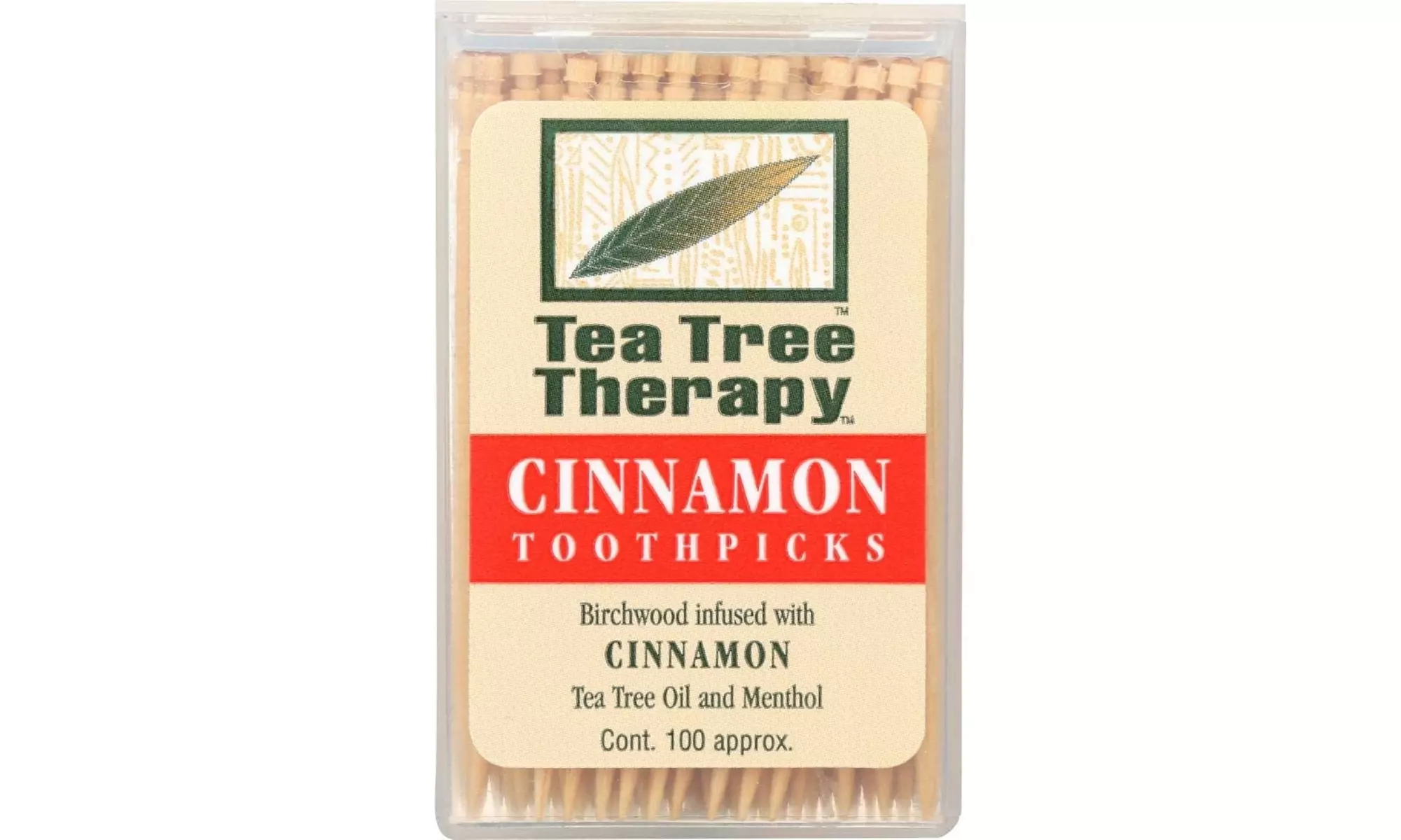 Tea Tree Therapy Cinnamon Toothpicks (1x100 CT) - Primary Image