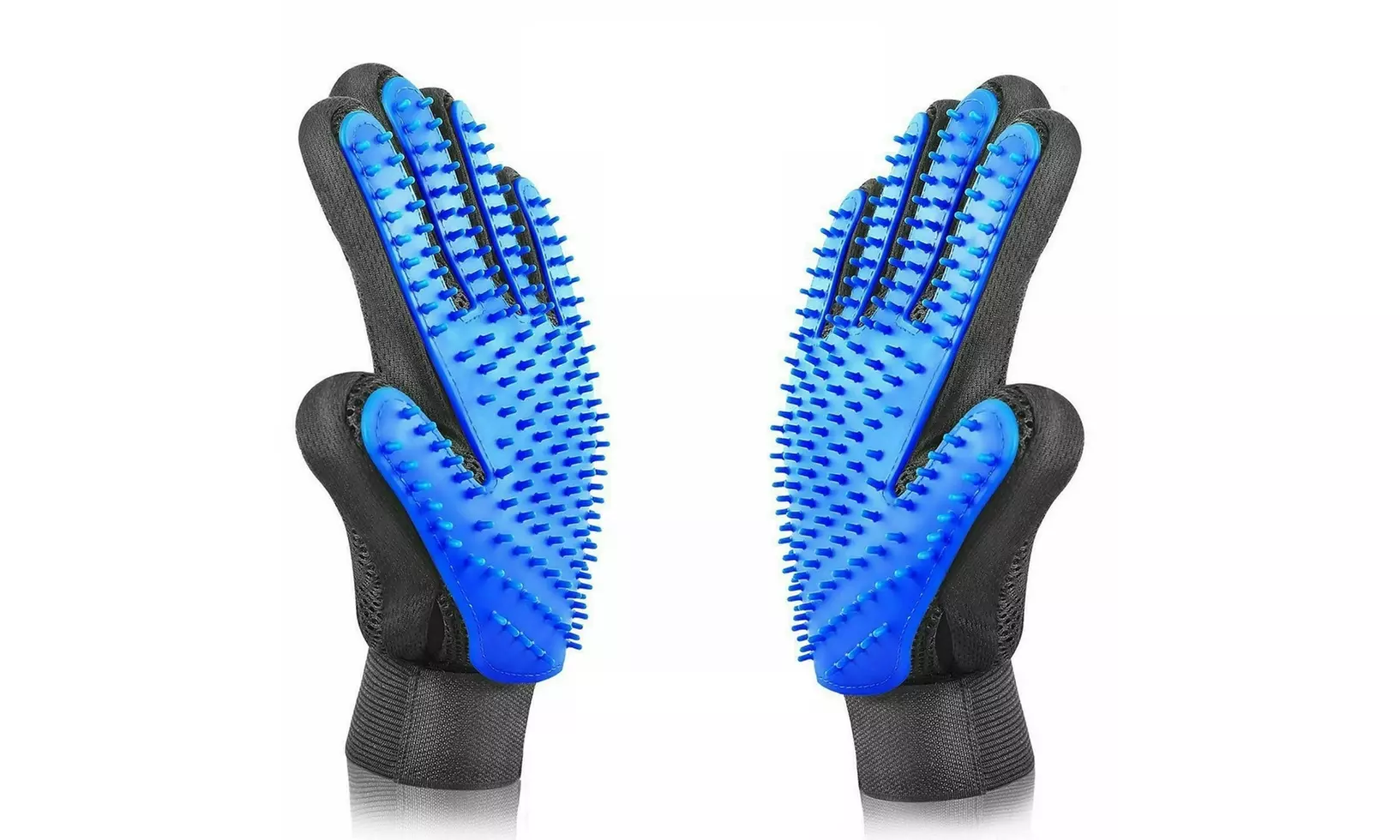 Pet Grooming Gloves Brush Dog Cat Hair Remover Mitt Massage Deshedding 