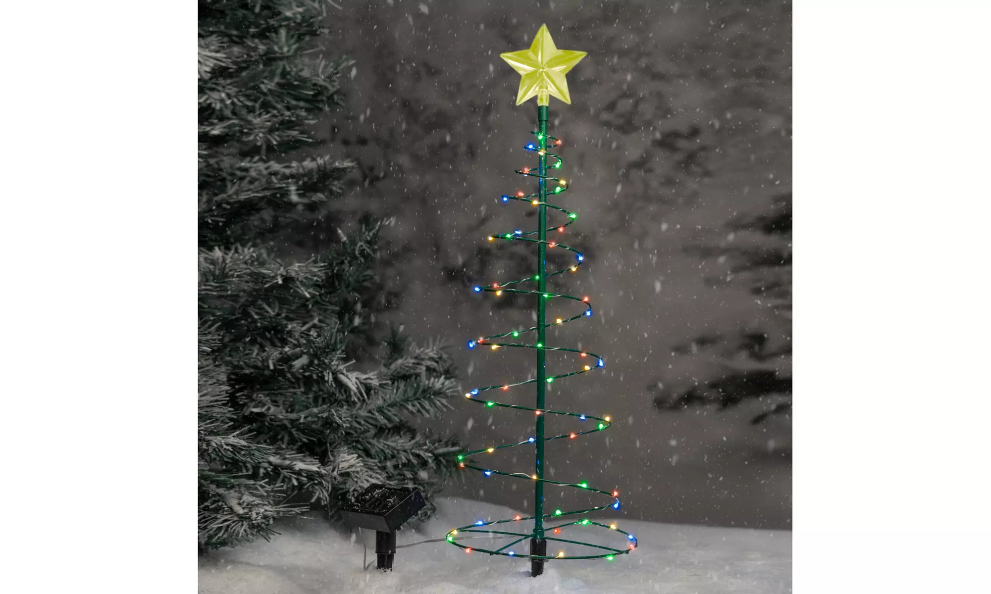 Outdoor LED Christmas Tree Decoration- 2 Colors, 2 Sizes, 1 & 2-Pack