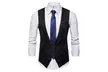 Men's V-neck Design Waistcoat  Fashion Jacket Vests Causal Suit Vest - Second Medium