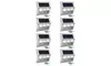 Solar Step Lights with Larger Battery Capacity JACKYLED 8-Pack Stainless Steel