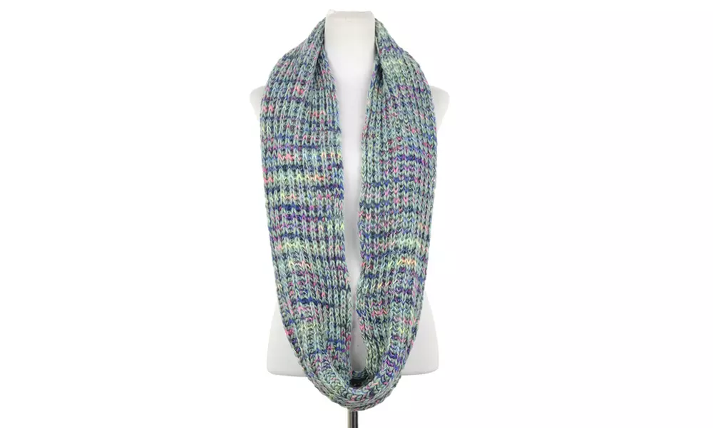 MMK Collection Winter&Fall Scrunch Piece-Dyed Bubble/Chunky Infinity Scarf - Primary Image